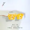 Conjunto de Joias Étnicas Banhado a Ouro de Xinjiang Padrão Borboleta Colar Cabacinha Anel Brincos Novo Estilo Chinês Luxo Leve para Mulheres