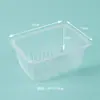 Caja Rectangular Desechable de PP Grueso con Cierre para Comida para Llevar Comida Rápida Caja Fresca Se Puede Formular Vajilla Comida Disponible