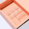 Compartimento de almacenamiento con cajón, compartimento para guardar artículos diversos, compartimento para artefactos de escritorio, cocina, acabado transparente, caja pequeña al por mayor