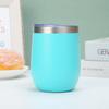 Vaso de cáscara de huevo de acero inoxidable 304 de doble capa al vacío de 12 oz, taza para huevo, taza para coche, copa para vino tinto, copa para cerveza, aislamiento en frío, taza para café