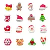 Mini Serie Navideña de Dibujos Animados Accesorios de Resina DIY Pegamento de Crema Muñeco de Nieve Arte de Uñas Navideño Pasador Accesorios para Joyería