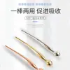Varilla Masajeadora para Contorno de Ojos de Aleación de Zinc, Cuchara Medidora Mini para Crema Facial, Recogedor Cosmético, Varilla Guía para Ojos, Mini Masajeador Facial
