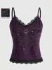 Camisola de encaje de color liso de verano de dos piezas falsas de Amazon para mujer, prenda exterior fina, capa interior, top sin espalda