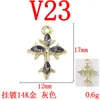 Nuevos accesorios de alta calidad, dulces y frescos, estilo barroco, para pendientes colgantes de joyería de aleación en forma de cruz DIY hechos a mano