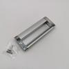 Manija de aluminio espacial engrosada de 96 mm, manija oculta empotrada para puerta de gabinete, manija de aleación de aluminio para puerta corredera de cajón