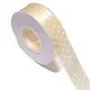 Fita de Poliéster Estilo Coreano com Bolinhas Material para Laço DIY Presilha de Cabelo Material para Laço de Bolo Bouquet Laço para Alça de Bolsas