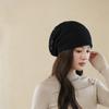 Gorra de Mujer Primavera y Otoño Gorra Fina que Muestra la Cara Gorra Pequeña de Punto Gorra para Quimioterapia Gorra para Cubrir la Cabeza de Personas de Mediana Edad y Mayores Transpirable Gorra de Luna para Mujer