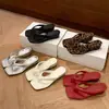 Chanclas de cuña para vacaciones en la playa que aumentan 5 cm de altura para mujer, Sandalias de dedo para uso exterior en verano