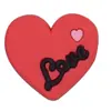 Accesorios de Corazón Rojo para el Día de San Valentín Parche Suave de PVC Accesorios para el Cabello Funda para Teléfono Celular Flor para Zapatos Joyería DIY Accesorios de Bolígrafo Publicitario