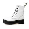 Plataforma de 8 ilhós para aumentar a altura, casual, cano alto, masculino 1460, tamanho grande transfronteiriço, couro, tamanho grande, sapatos femininos