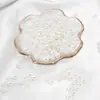 ABS Bege moagem de água destaque moldado imitação de pérola diy acessórios de joias pulseira feita à mão colar pingente grampo de cabelo