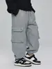 Inverno 2025 Novas Roupas Infantis Calças de Moletom Largas com Forro de Lã para Crianças Maiores Calças Cargo Casuais Engrossadas Tendência