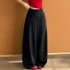 Calça de terno estilo retro americano, modelagem solta, cintura alta, perna larga, calça casual para mulheres, calça reta de outono, calça versátil de comprimento total