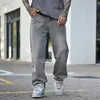 AliExpress 2026 Verano Pantalones Casuales de Hombre Más Vendidos Europeos y Americanos, Jeans Elegantes Grises de Pierna Recta con Bloques de Color, En Stock