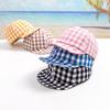 Gorra de bebé a cuadros para primavera y verano, gorro infantil de ala suave, combinable, MZ9362