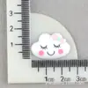 Accesorios de Resina para Nubes, Materiales de Pegamento Crema, Arcilla para Huellas de Manos y Pies, Arcoíris, Funda de Teléfono para Niños Diy, Accesorios para el Cabello de Niños, Pinzas para el Cabello