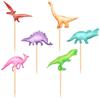 Cartão de bolo de aniversário de dinossauro em aquarela Criativo Dinossauro Tema Dinossauro Roupa para festa de aniversário infantil de culinária