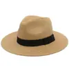 Sombrero de Paja Panama de Verano para Hombre, Protección Solar, Sombrilla, Sombrero de Paja, Sombrero de Sol de Ala Ancha, Sombrero de Playa para Viaje, Sombrero de Caballero