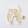 Pantalones de Puro Algodón de Cintura Alta para Protección de Vientre para Hombres y Mujeres, Ropa Interior Larga Ajustada de Primavera y Otoño, Pantalones para Recién Nacidos, Pantalones de Capa Base, Pantalones de Glúteos Clase A