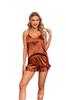 Pijama de Satín para Mujer de Venta Caliente en Amazon Transfronterizo Temu, Conjunto Sexy de Camisola de Verano, Ropa de Casa de Dos Piezas para Mujer