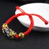 Pulsera valiente que cambia de color sensible a la temperatura, cuerda roja tejida a mano, suministro directo de fábrica, gran cantidad en stock