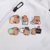 Broche Fofo Estilo Capivara de Desenho Animado Acessórios Produto Novo Transfronteiriço Assunto Matemática Série Biológica Distintivo de Capivara