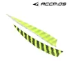 Pluma de Pavo Pluma de Flecha con Arco Forma de Escudo Rayada de 5 pulgadas Pluma Real