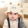 Sombrero de Pescador para Bebé, Estilo Delgado para Primavera y Otoño, Sombrero de Sol Súper Lindo para Niños y Niñas, Sombrero Cubo para Recién Nacido, Sombrero Ajustable con Diseño de Jalar