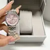Reloj Emperatriz Viuda Nuevo para Mujer Oro Rosa Azul Hielo Fruta del Dragón Cereza Correa de Acero Esfera Pequeña Correa de Acero Reloj para Mujer Envío Directo
