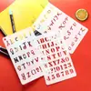 12 Plantillas Alfanuméricas, Material Ecológico para Mascotas, Cuaderno de Mano DIY, Accesorios de Manualidades
