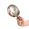 Bol de Acero Inoxidable para Ramen para una Persona Olla Pequeña Bol Batidor de Huevos Mango Desmontable Olla de Ramen para el Hogar Bol para Ensalada Madera de Nogal