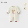 Ropa para bebé recién nacido, mameluco de bebé, mameluco de algodón puro para primavera y otoño, traje para gatear de bebé, mameluco cerrado de manga larga, conjunto de otoño