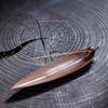 Suporte de incenso folha de bambu zen suporte de incenso de cerâmica estilo retrô criativo suporte de incenso de cerâmica vermelha decoração Incenso em linha de incenso de Xizang é aplicável
