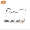 Molde de biscoito de aço inoxidável de desenho animado Molde de cozimento DIY Molde de bolo Molde de corte de trem Utensílios de forno
