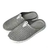 Venta directa del fabricante: Zapatos Perforados para Hombre de Punta Semi Abierta, Estilo Nido de Pájaro Casual para Senderismo y Rafting, Sandalias de Plástico para Pareja de Hombre de Punta Cerrada