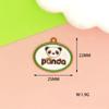 Tendencia Nacional Estilo Chino Aleación Goteo de Aceite Panda Gigante Joyería Accesorios Pendientes DIY Pulsera Llavero Colgante Colgante