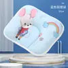 Almohada de Dibujos Animados para Bebé en Stock, Soporta la Forma de la Cabeza del Bebé, Almohada de Dibujos Animados de Algodón Transpirable para Recién Nacidos, Transpirable y Desmontable