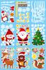 2025 Natal Desenho Animado Velhinho Penduricalhos Adesivos Estáticos Layout Decorativo Vidro Janela Cena Adesivos de Parede Skjd2317