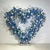 Decoração de Flores em Cascata Adereços de Casamento Salão de Banquetes de Hotel Arco Lunar Floral Borboleta de Ferro Paisagismo Display de Shopping
