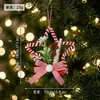Decoraciones de Lazos Navideños Transfronterizos, Adornos Colgantes Navideños, Montaje de Atmósfera de Escena, Colgantes Decorativos, Venta al por Mayor