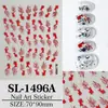 Pegatinas para Uñas Estilo Chino Pez Dorado Fuegos Artificiales 5D Repujado Tridimensional Auspicioso Rojo Carpa DIY Pegatinas de Arte para Uñas Modelo Sl