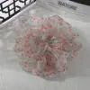 Coleção de Scrunchies de Renda Coreana Laços de Cabelo Modernos para Mulheres Primavera e Verão Alta Elasticidade Duráveis