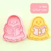 Serie de la Librería de Magia Fantasma Moldes para Galletas de Libro Mágico Moldes de Prensa de Dibujos Animados Galleta DIY Horneado de Simulación