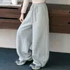 Calça de Moletom Feminina Primavera e Outono 2026 Nova Casual Menina Estilo Coreano Crianças Médias e Grandes Cor Diamante Calça de Moletom Faca Curva Roupas Infantis Transfronteiriças