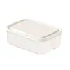 Caja de Almacenamiento de Alimentos Conservación de Verduras Capa Congelador Carne Congelada Refrigerador Almacenamiento de Alimentos Compartimento para Frutas Caja de Almacenamiento Apta para Microondas