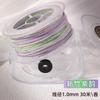 Cuerda de Cinco Colores Tao Cuerda Trenzada Hecha a Mano Cielo Estrellado Degradado Hilo de Algodón Retorcido a Mano Rollo Grande Pulsera Accesorios de Joyería DIY Material Cuerda