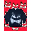 Jaqueta moletom com zíper e estampa Y2K, mangas compridas, corte solto, moletom vintage, streetwear da moda, estilo high street