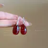 Coleção~Brincos de Franja de Cristal Lágrimas de Beleza Super Brilhantes de Alta Resistência Estilo Coreano, Estilo Criativo e Elegante para Férias na Praia, Tendência de Luxo Leve