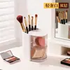 Tubo de Almacenamiento de Cosméticos a Prueba de Polvo para Escritorio Tocador Pintalabios Discos de Algodón Esponjas de Maquillaje Brochas de Maquillaje Caja de Almacenamiento Compartimentada