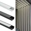 1707 Luz Linear Conjunto Transfronteiriço Canal de Alumínio Linear Embutido Luz de Armário Kit de Canal de LED de Alumínio Montado na Superfície